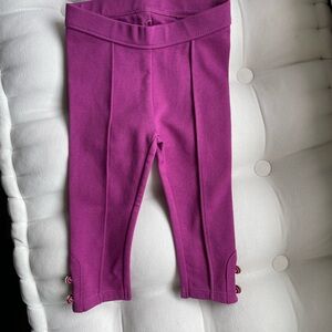 [Janie and Jack] NWT 6-12 Months Purple Cigarette Pants/Leggings Stylish Bottoms